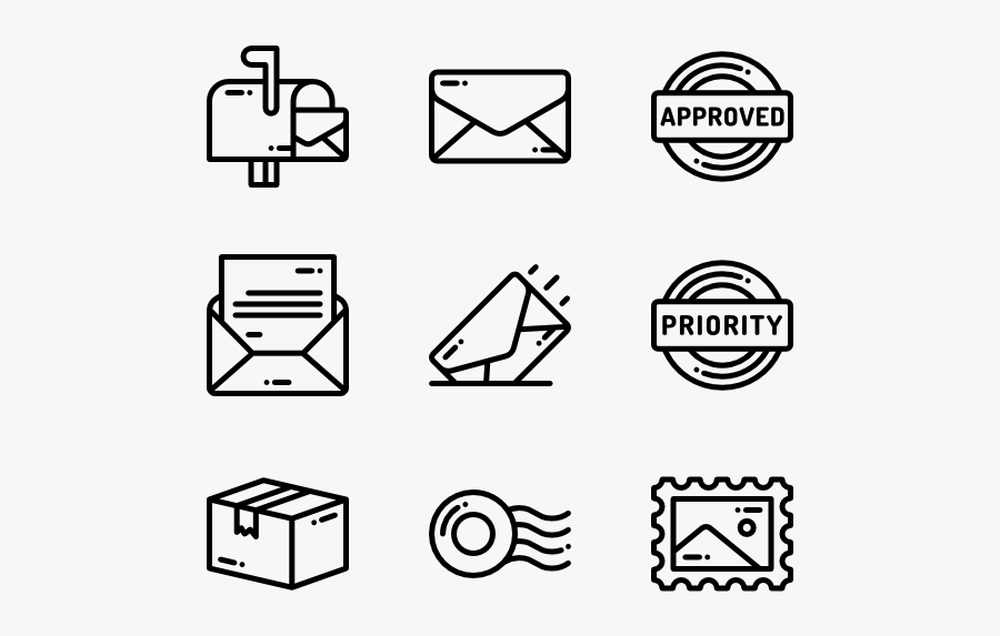 Post Office Mail Icons - Drums Icons, Transparent Clipart