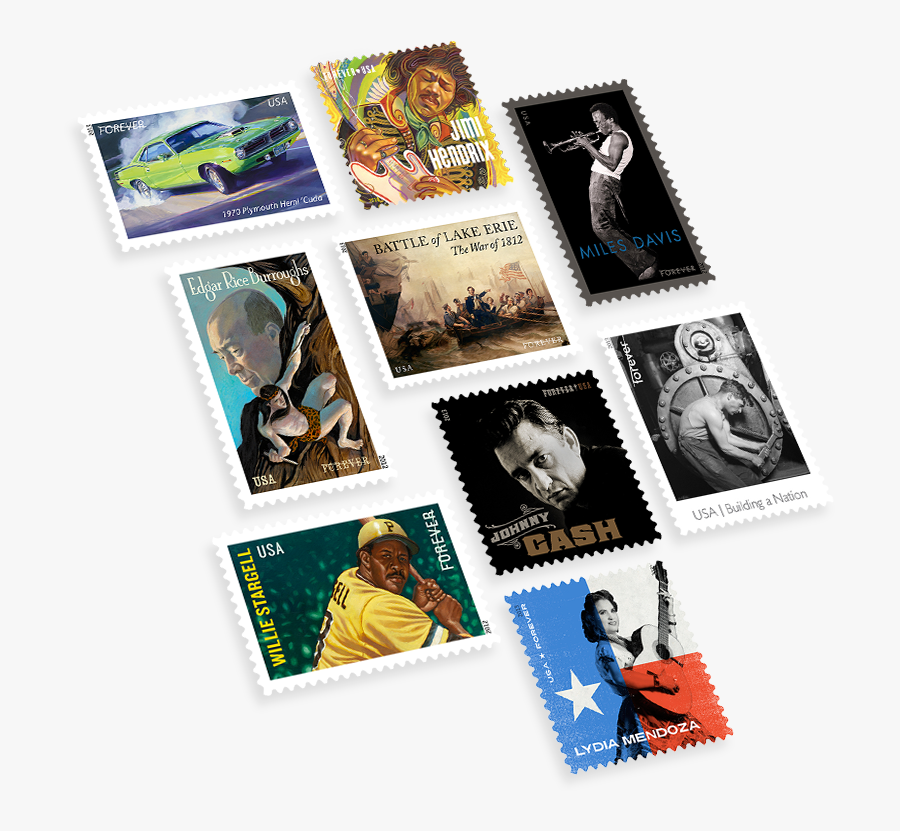 Photo Of Usps Stamps - We See In Post Office, Transparent Clipart