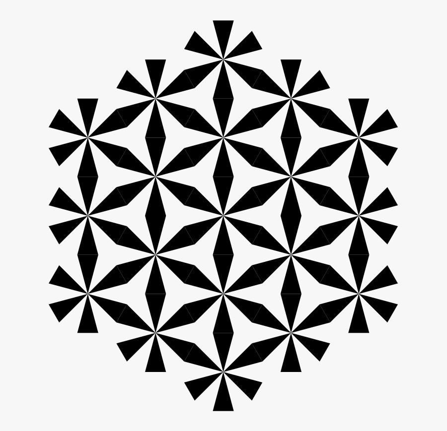 Transparent Zebra Clip Art - Hexagon Vector Honeycomb Geometric Mandala Pattern, Transparent Clipart