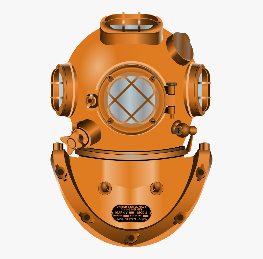 Diving Helmet - Diver Helmet Clipart, Transparent Clipart