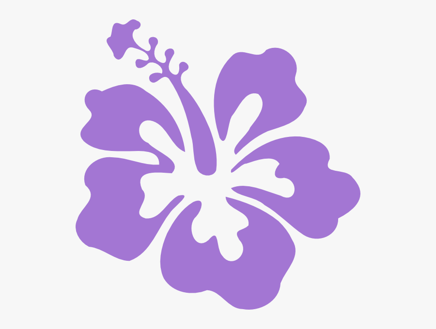 Purple Hawaiian Flower Clipart, Transparent Clipart