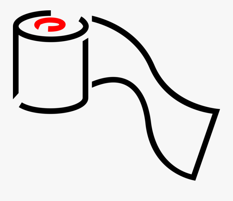 Vector Illustration Of Sanitary Toilet Tissue Or Toilet, Transparent Clipart
