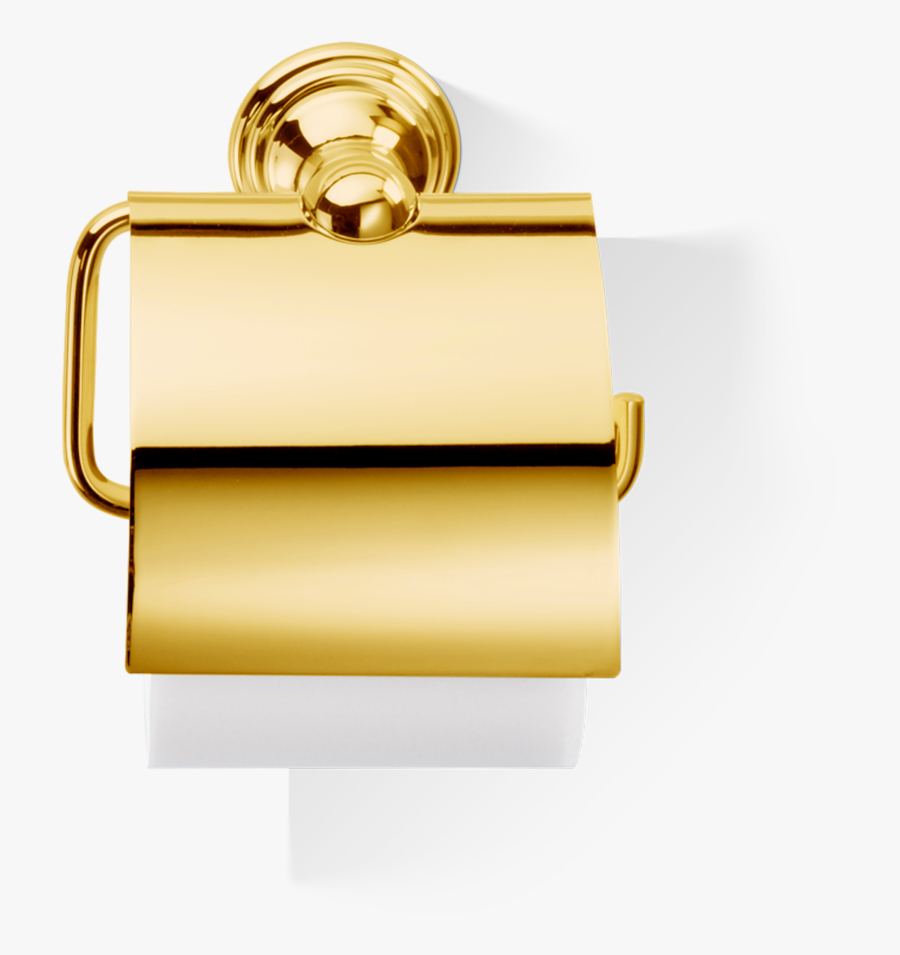 Toilet Paper Holder - Gold Toilet Paper Png, Transparent Clipart