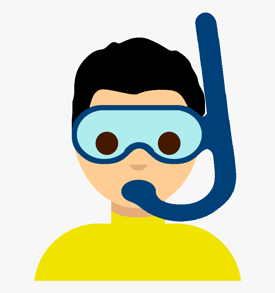 Scuba-diving Boy Emoji - Diving Emoji, Transparent Clipart