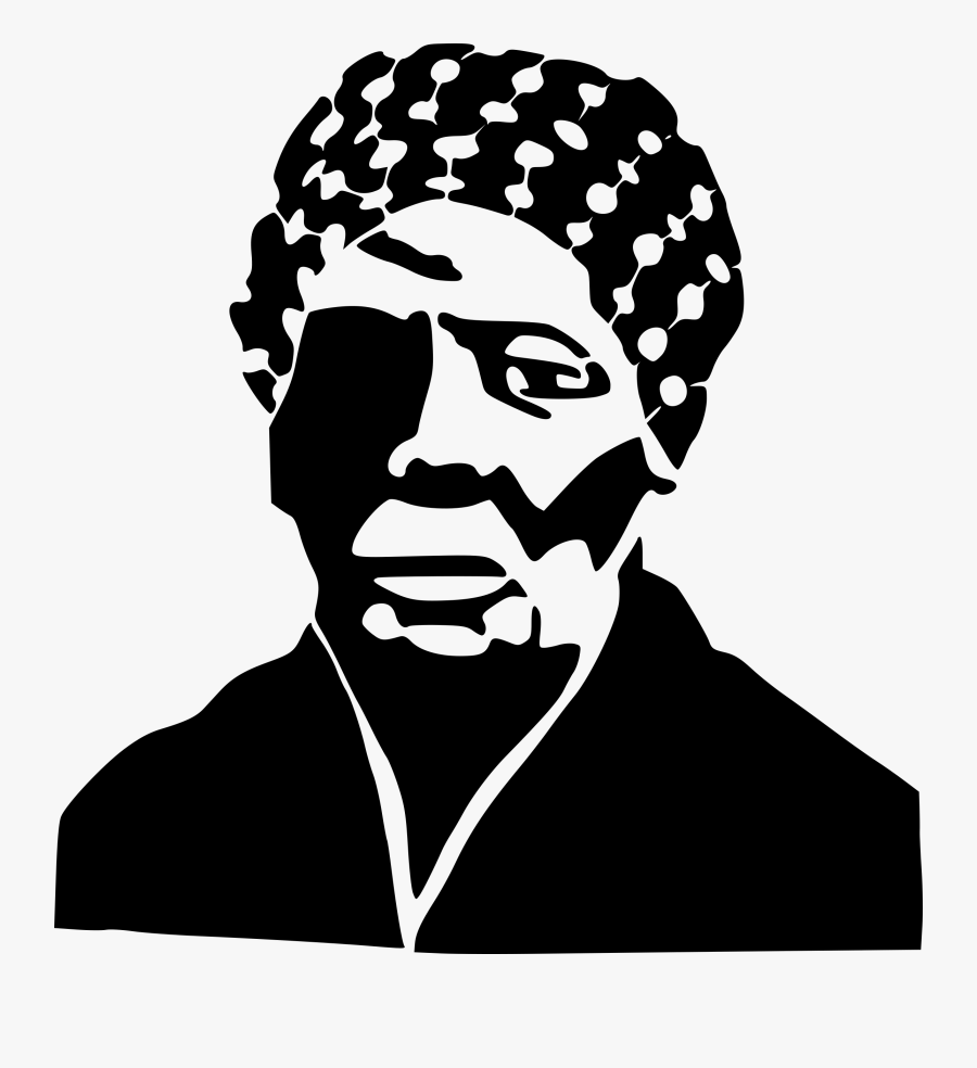 Harriet Tubman Black And White Drawing, Transparent Clipart