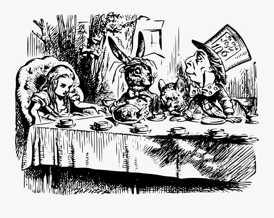 File - Teaparty - Svg - Wikimedia Commons - Mad Hatters Tea Party ...