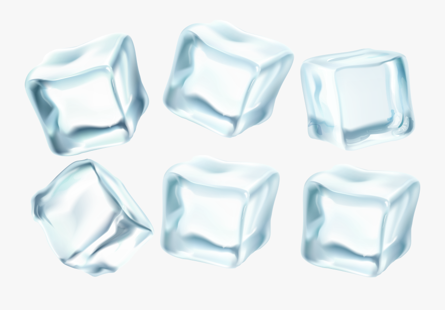 Ice Cubes Png Clip Art Image - Plate, Transparent Clipart