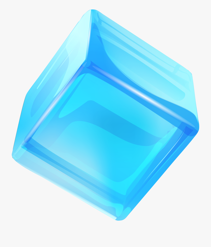 Blue Ice Cube Png Clip Art - Serving Tray, Transparent Clipart