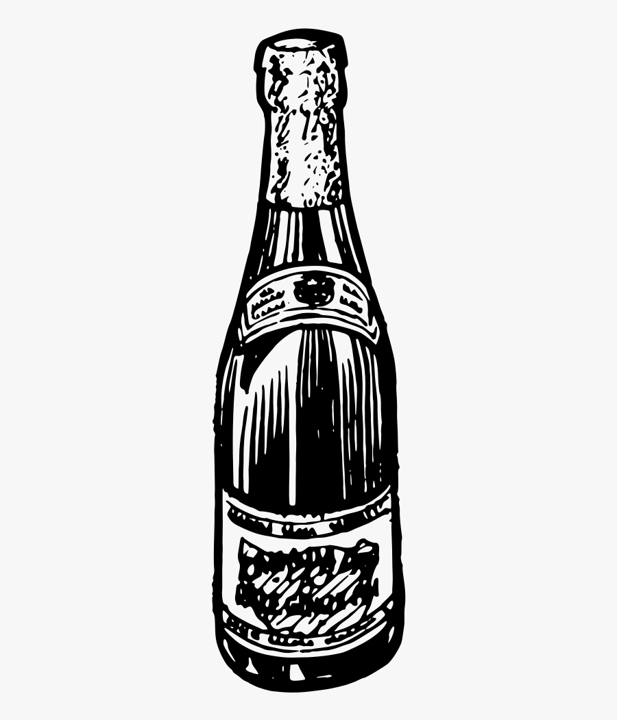 Bottle Of Champagne - Guinness, Transparent Clipart