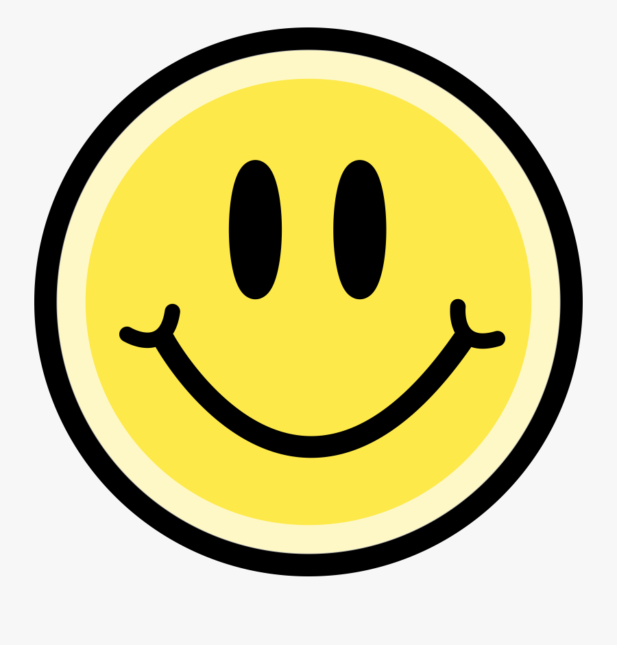 Clip Art Clipart Emoticon Yellow Big - Happy Face Transparent Background, Transparent Clipart