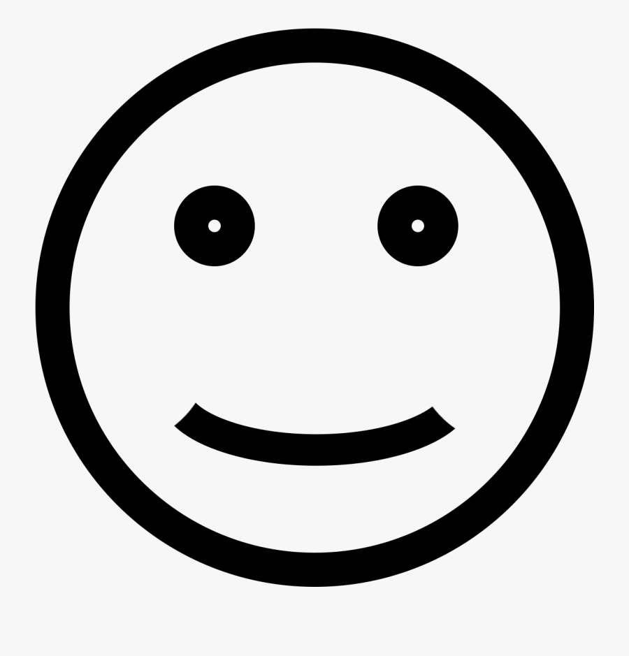 Smiley Face Clip Art Black - Icono Felicidad, Transparent Clipart