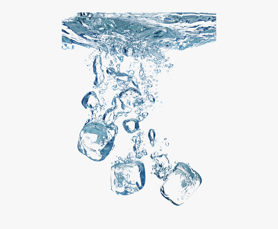 Ice Cube Clip Art - Ice In Water Png, Transparent Clipart