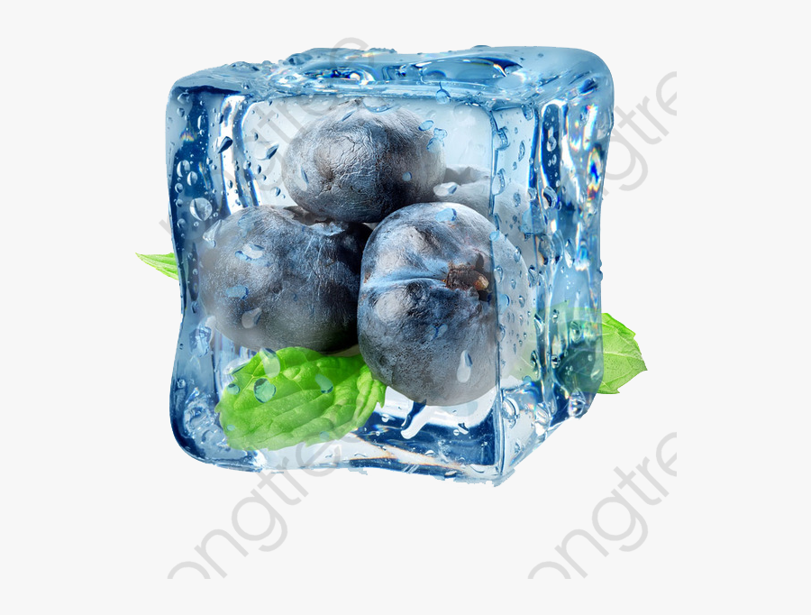Frozen Blueberries, Ice, Fruit, Blueberry Png Transparent - Ice Cubes And Blueberry, Transparent Clipart