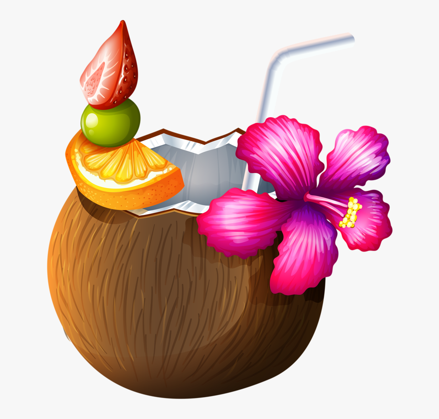 Image Du Blog Zezete - Coconut Drink Clipart, Transparent Clipart