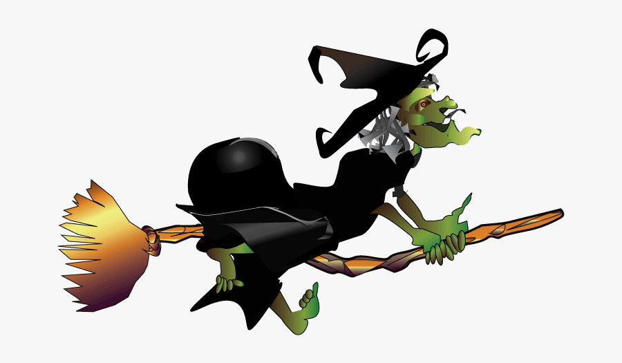 Halloween Cartoon Witches 14, Buy Clip Art - Witch Falling Off Broom Gif, Transparent Clipart