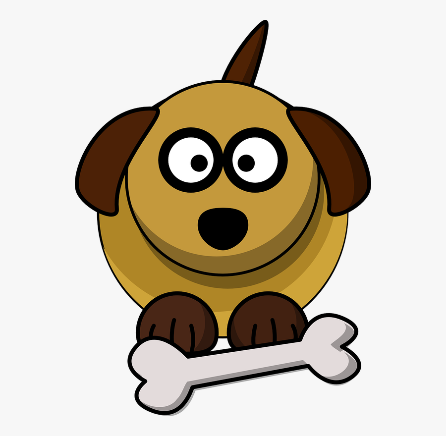 Dog, Cartoon, Bone, Pet, Animal, Cute, Canine, Art - Big Dog Clip Art, Transparent Clipart