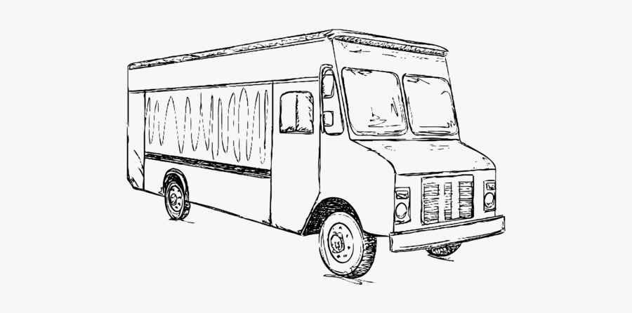 Little Poblano Food Truck Local Roots - Food Truck Design Drawing, Transparent Clipart