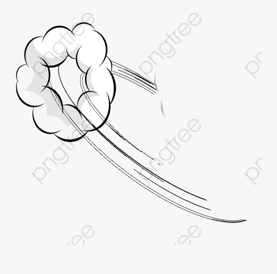 Cartoon Hand Painted A Gust Of Wind Png, Cartoon Clipart, - Rafaga De ...