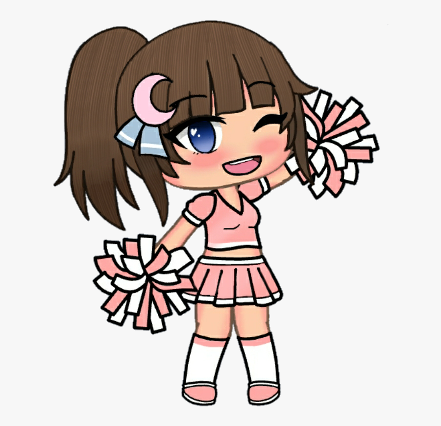 Akko In Her Cheerleading Outfit ♡~~ - Gacha Life Cheer Outfits, Transparent Clipart