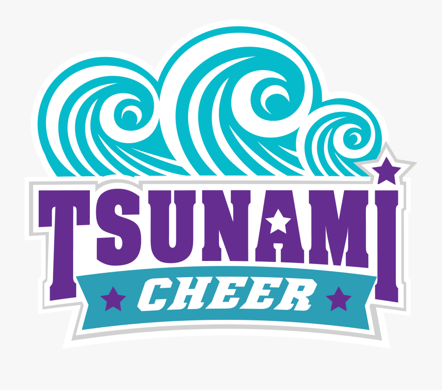 Tsunami All Stars Cheerleading Logo, Transparent Clipart