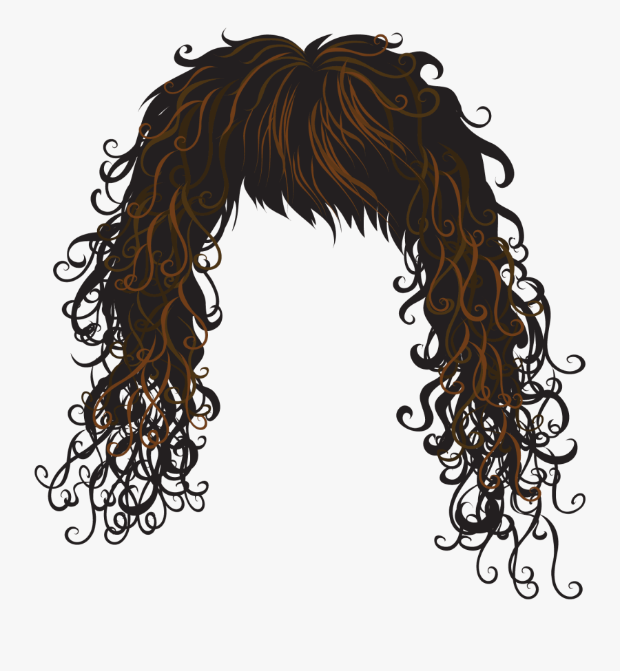 Hair Clipart Free Download Clip Art On - Curly Hair Vector Png, Transparent Clipart