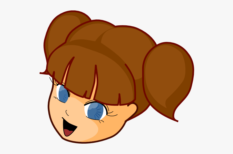 Brown Hair Clip Art Girl , Free Transparent Clipart - ClipartKey