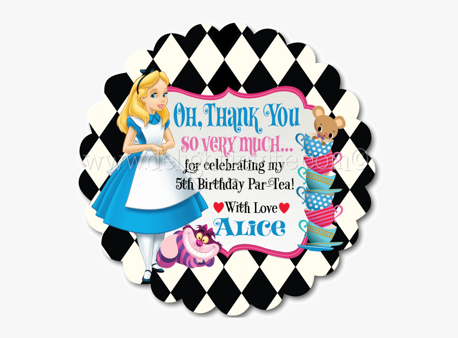 Cup Clipart Alice In Wonderland - Alice In Wonderland Tag, Transparent Clipart