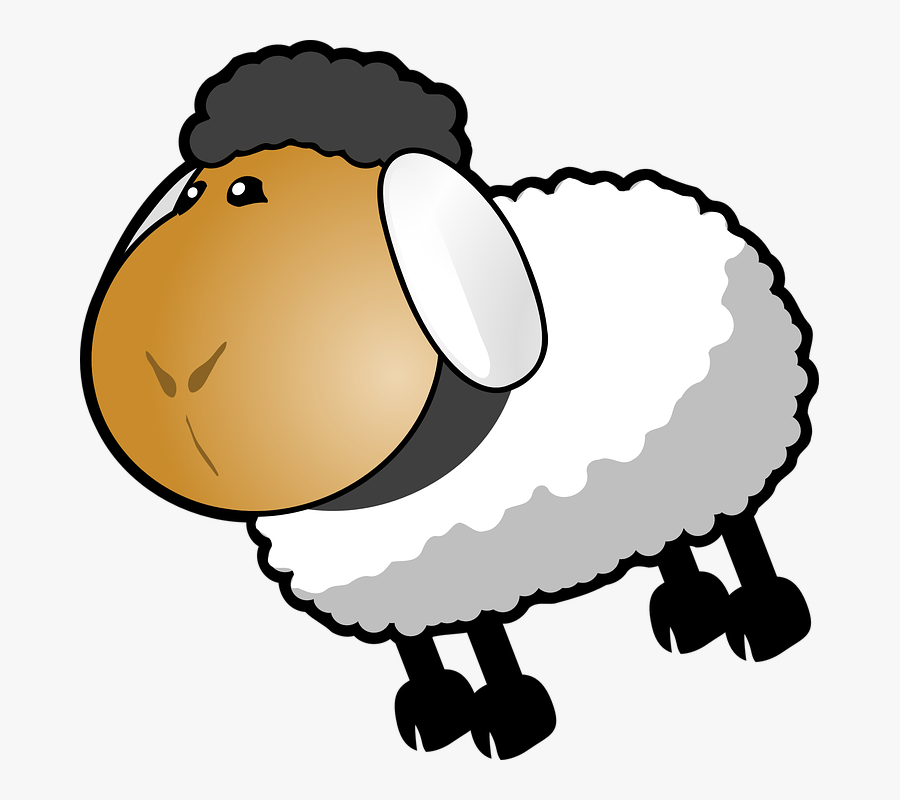 Sheep White Grey Hair Svg Clip Arts - Grey Sheep Clip Art Png, Transparent Clipart