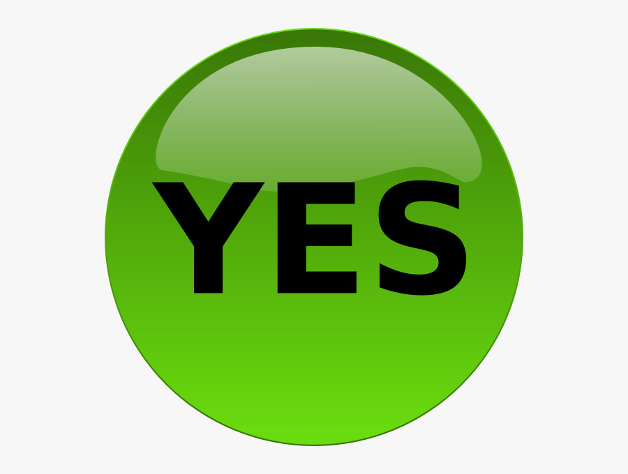 Yes Button Svg Clip Arts - Yes Buttons, Transparent Clipart