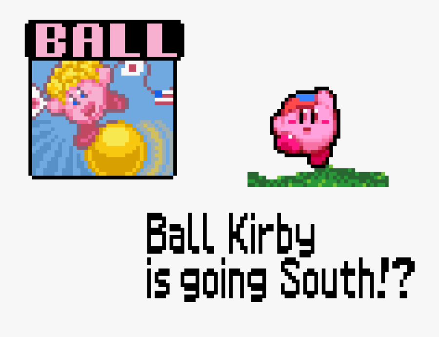 Kirby Ball Pixel Art, Transparent Clipart
