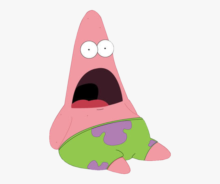 Patrick Star Surprised, Transparent Clipart