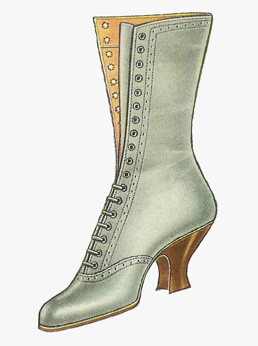 Vintage Shoe Drawing Png, Transparent Clipart