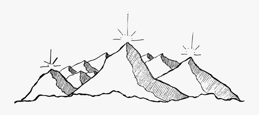 Drawn Mountain Transparent - Transparent Drawn Mountains Png, Transparent Clipart