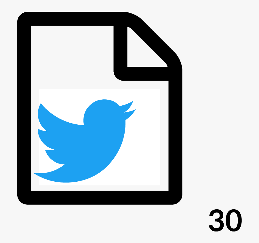 30 Twitter Posts Month 12 Months - Logo Of Social Media Collage, Transparent Clipart