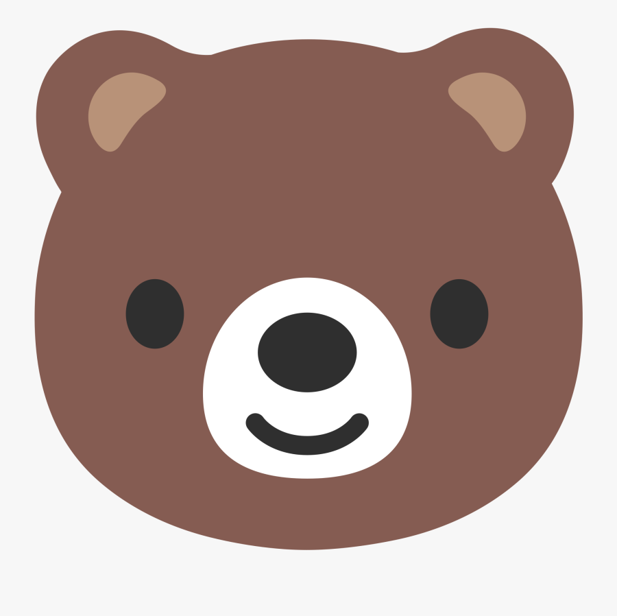 Bear Emoji Png - Png Bear Face, Transparent Clipart