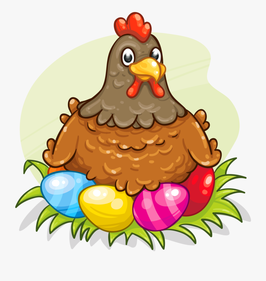 Easter Hen Clipart, Transparent Clipart