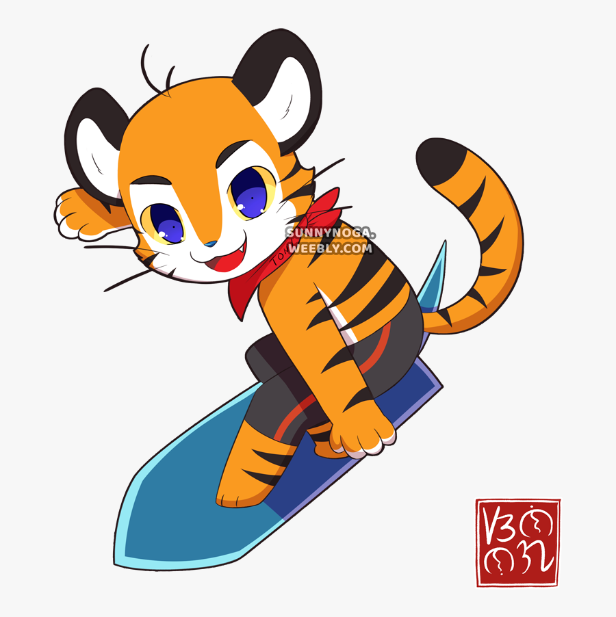 Chibi Tony The Tiger, Transparent Clipart