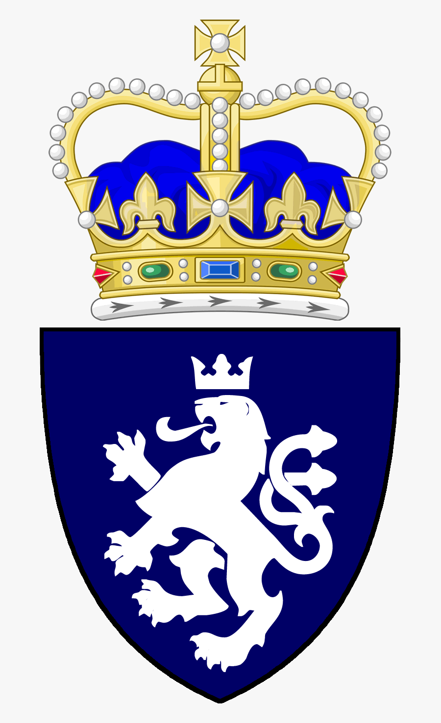 King Charles Royal Cypher, Transparent Clipart