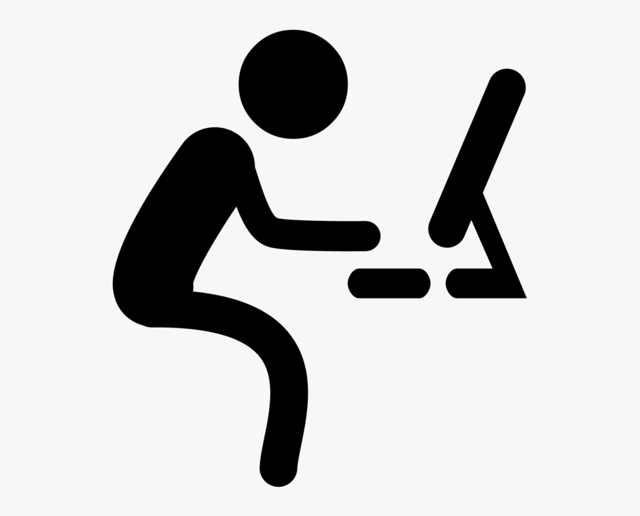 Computer Worker Icon Png, Transparent Clipart