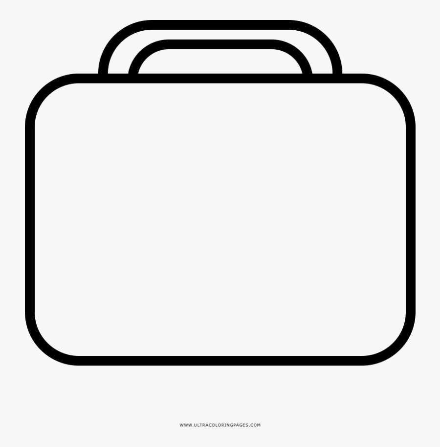 Briefcase Coloring Page - Briefcase Coloring Pages, Transparent Clipart