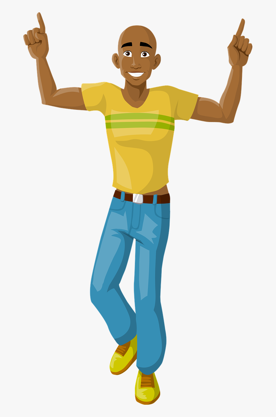 Happy Man Dancing Free Photo - Igbo Parts Of The Body, Transparent Clipart