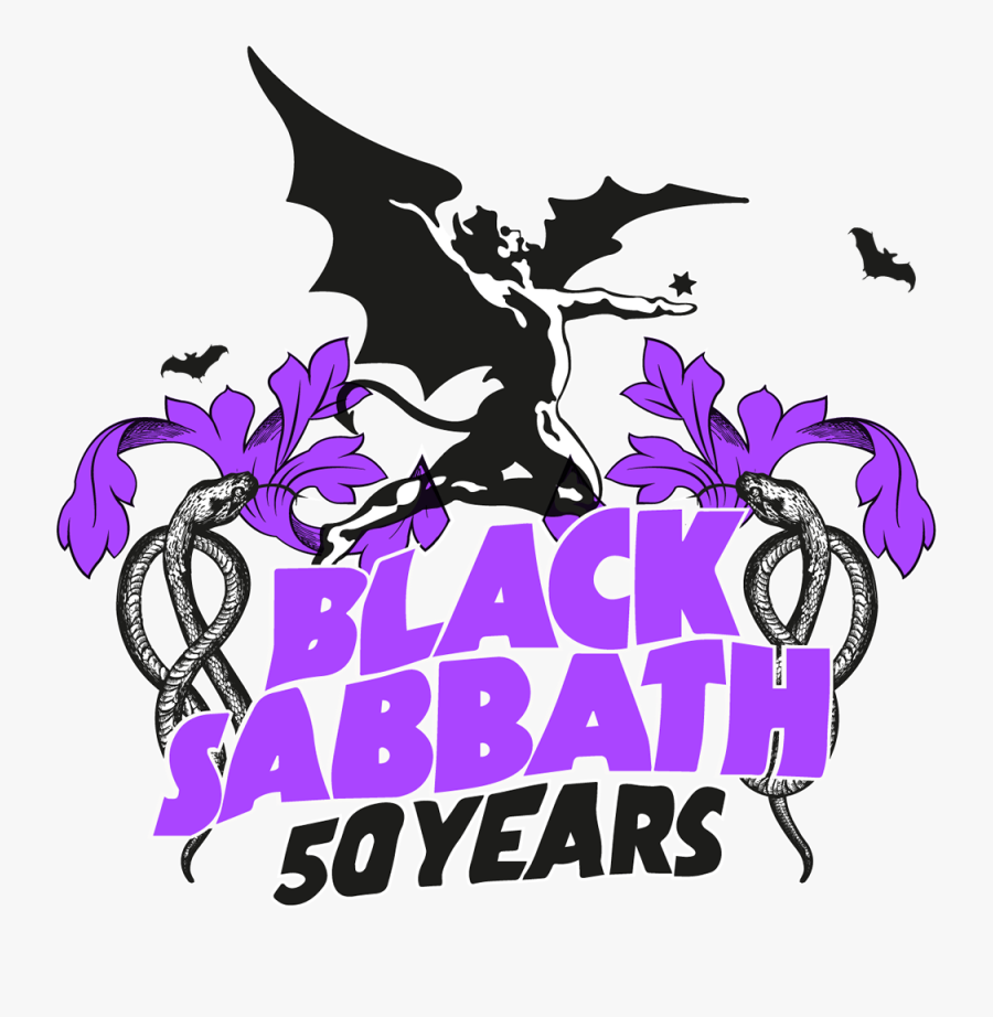 Black Sabbath Logo Heavy Metal - Black Sabbath 50 Years, Transparent Clipart