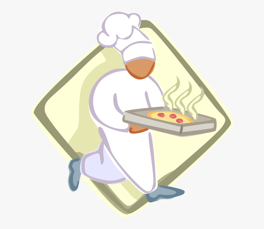Vector Illustration Of Culinary Chef With White Hat - Illustration, Transparent Clipart