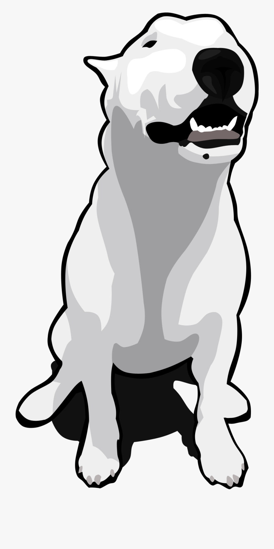 Vector Bull Terrier By Redd Fp D3cu0ky Chiorean Bull - English Bull Terrier Vector, Transparent Clipart