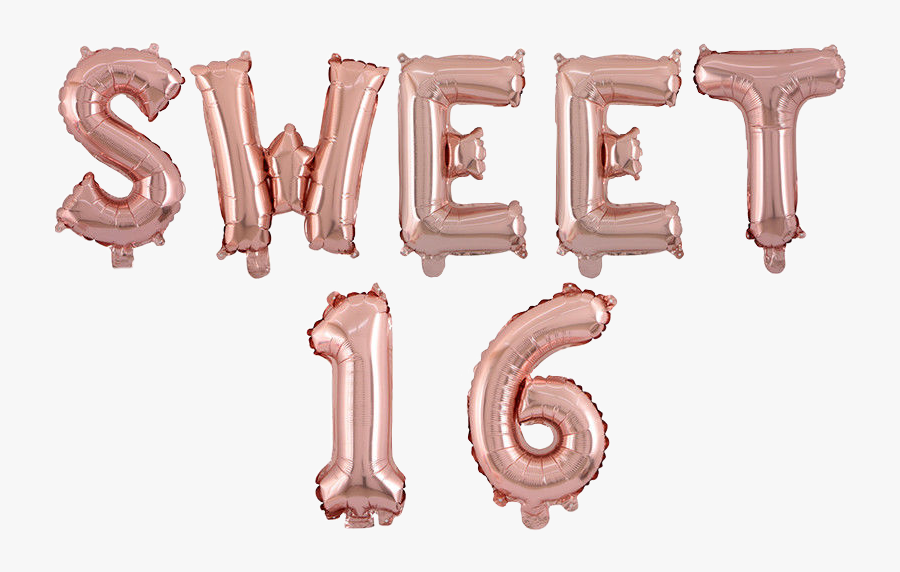 #sweet16 #sweetsixteen #party #birthday #ballon #girly - Wood, Transparent Clipart