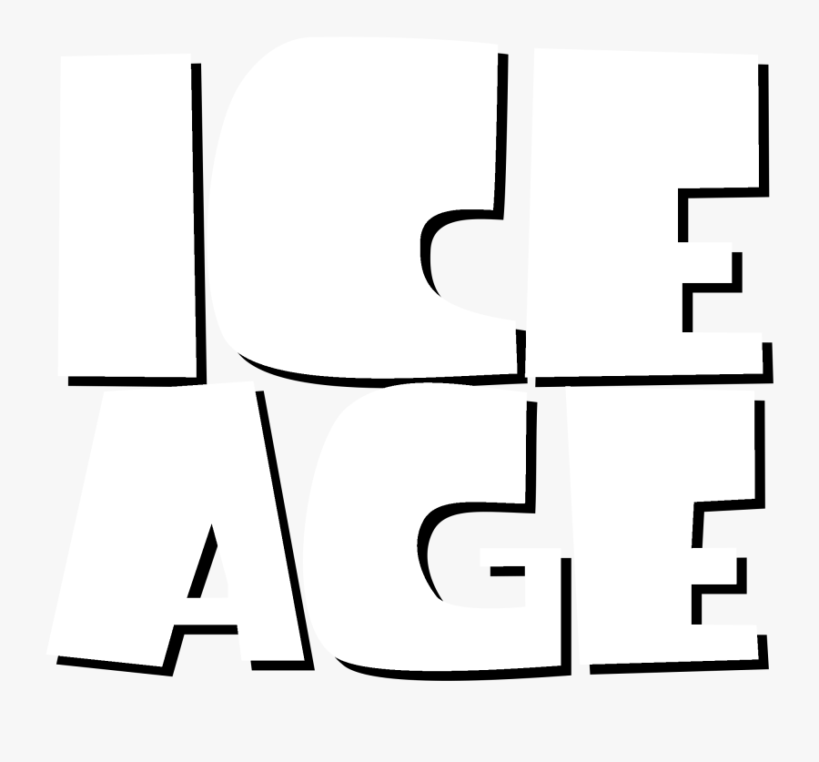 Transparent Sid The Sloth Png - Ice Age Black Logo, Transparent Clipart