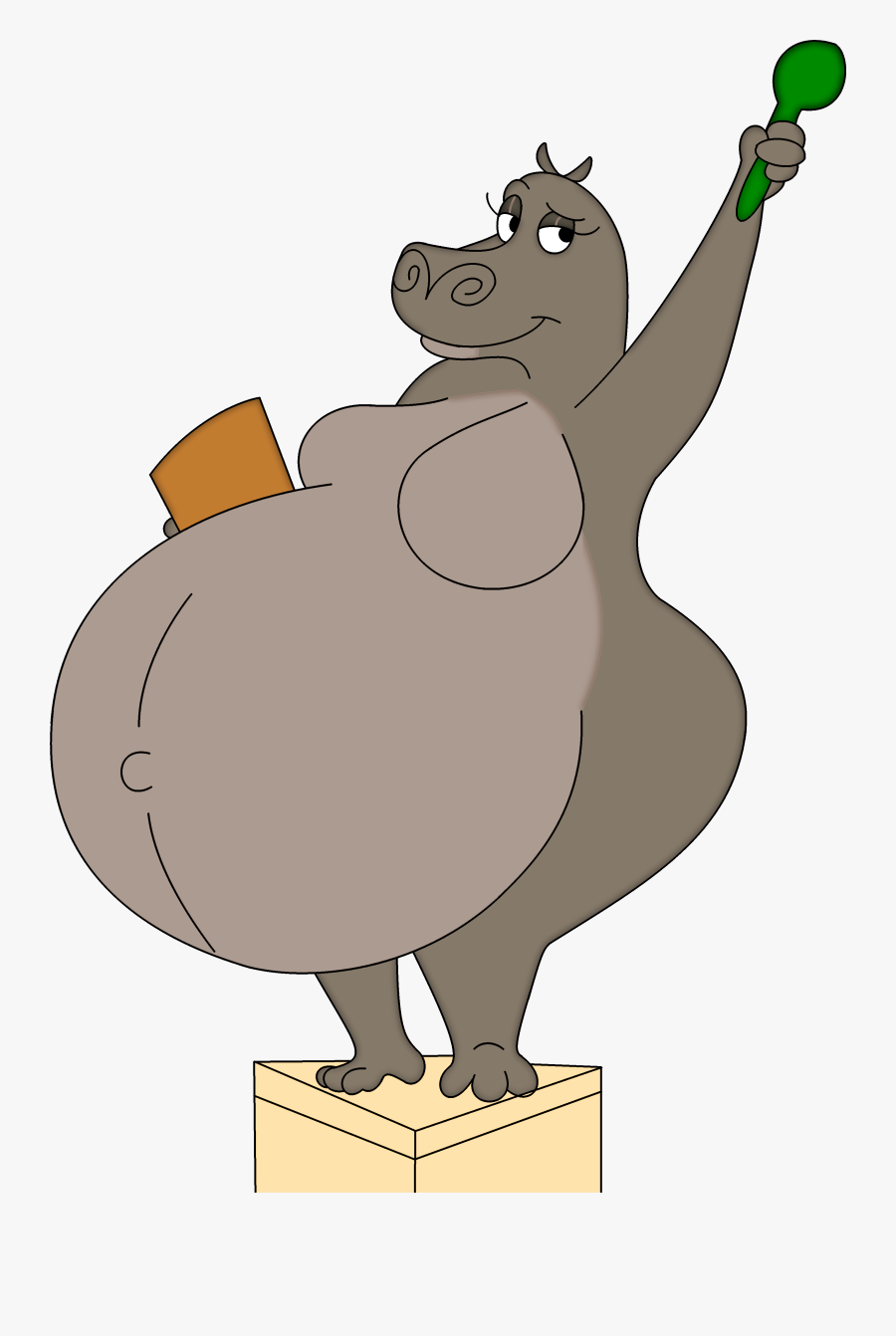 New York"s Finest - Pregnant Gloria From Madagascar, Transparent Clipart