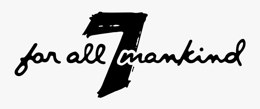 7 For All Mankind - 7 For All Mankind Jeans Logo, Transparent Clipart