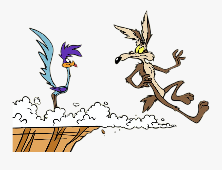 Cartoon Road Runner And Coyote, Transparent Clipart