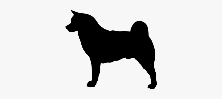 Akita Silhouette Png, Transparent Clipart